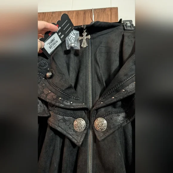 Devil Fashion Women's Trench Coat - Picture 4 of 7